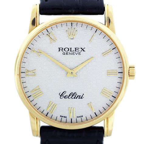 gold rolex cellini 18 k|pre owned rolex cellini.